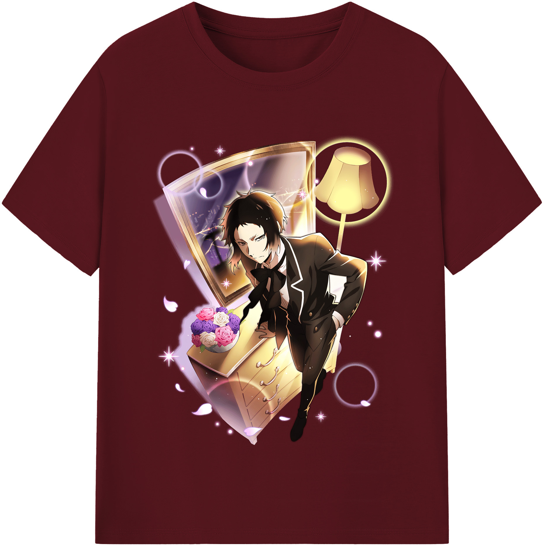 （画像用） 文豪ストレイドッグス Bungo Stray Dogs 綿100％半袖Tシャツ（フロントプリント）